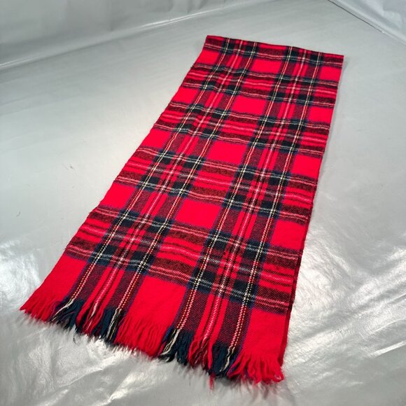 Baltman Co Scarf Wool Fifth Avenue New York Tartan Plaid Shawl Wrap Vintage - Picture 6 of 11